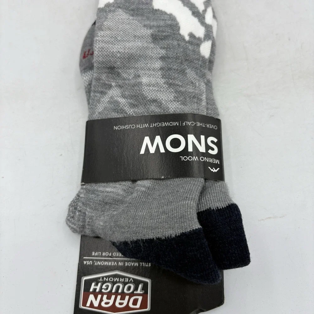 Darn Tough Socks Mens Womens Med Heady Yeti Over Calf Midweight Ski Snowboard